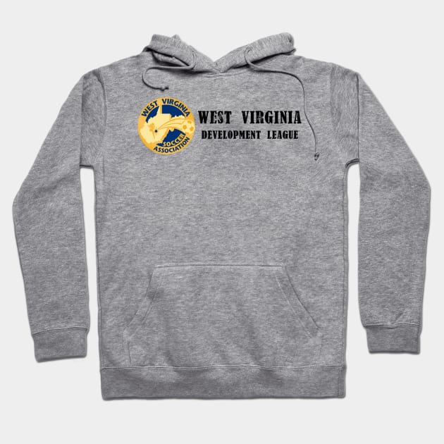 WV Development League - Black Font Hoodie by wvsoccer